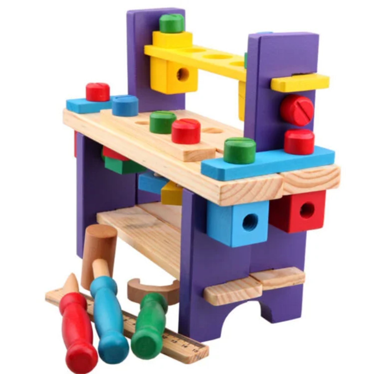 Banco De Herramientas De Madera Para Ni&ntilde;os De 3+ A&ntilde;os image number 3.0