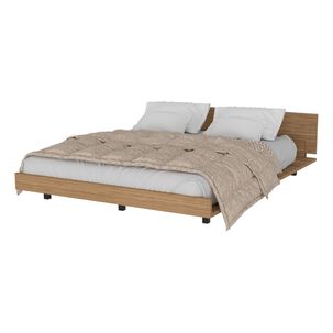 Base De Cama 2 Plazas Fm-001c - Cafe Claro