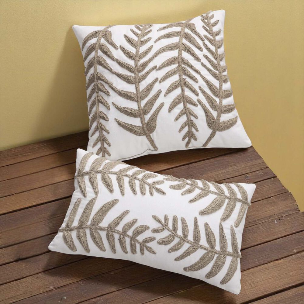 Pack De 02 Fundas De Cojin Con Detalles En Yute 30x50 Cm Md08 image number 2.0