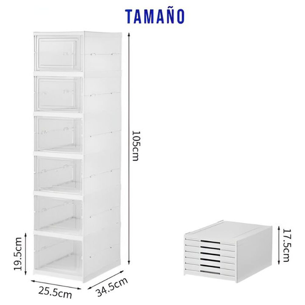 Zapatero Organizador Plegable De 6 Niveles image number 6.0
