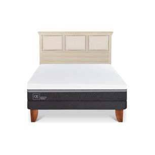 Cama Europea Cic Ortopedic Advance / 2 Plazas / Base Normal + Respaldo