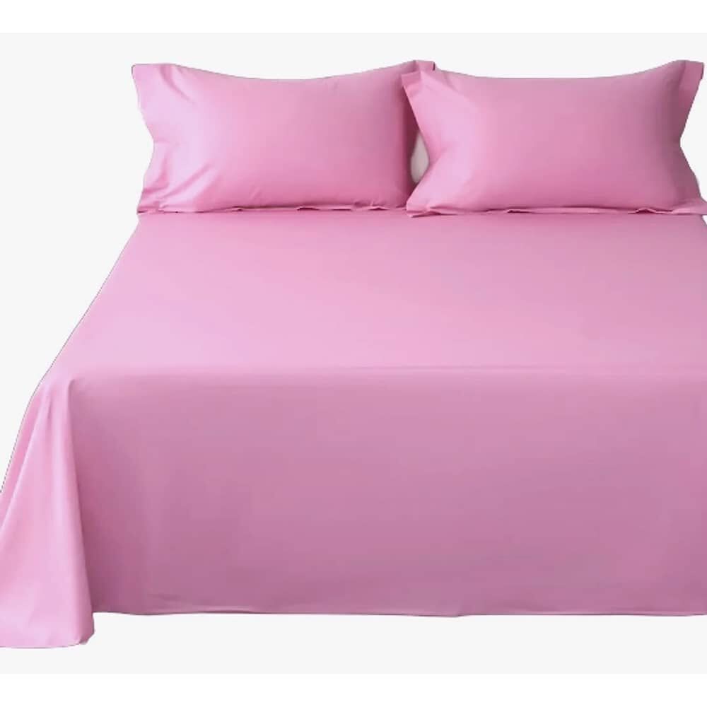 Juego De S&aacute;bana King Poli Algod&oacute;n - 4 Piezas Rosa image number 2.0