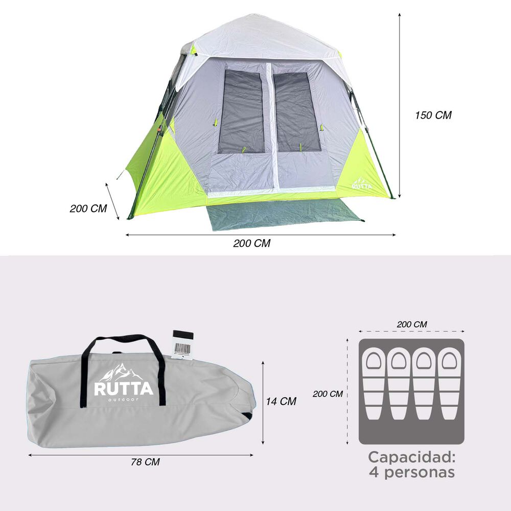 Carpa Instant&aacute;nea Quickcamp 4 Personas image number 3.0