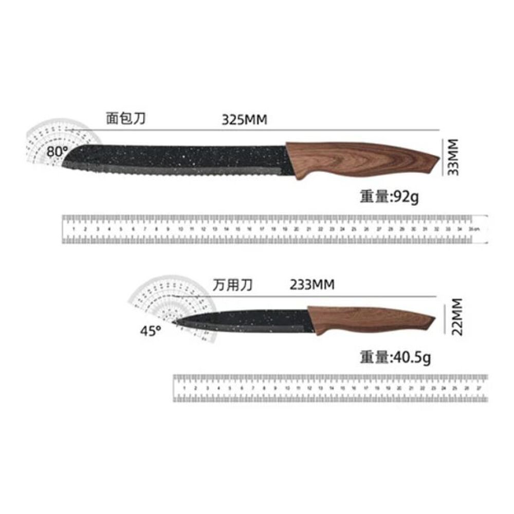 Set Cuchillos 6 Pcs Juegos Cuchillos Antiadherentes image number 2.0