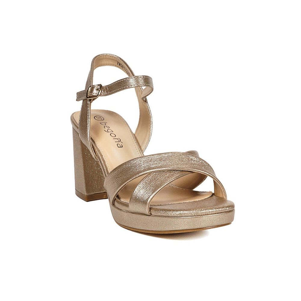 Sandalia Jordina Dorado image number 3.0