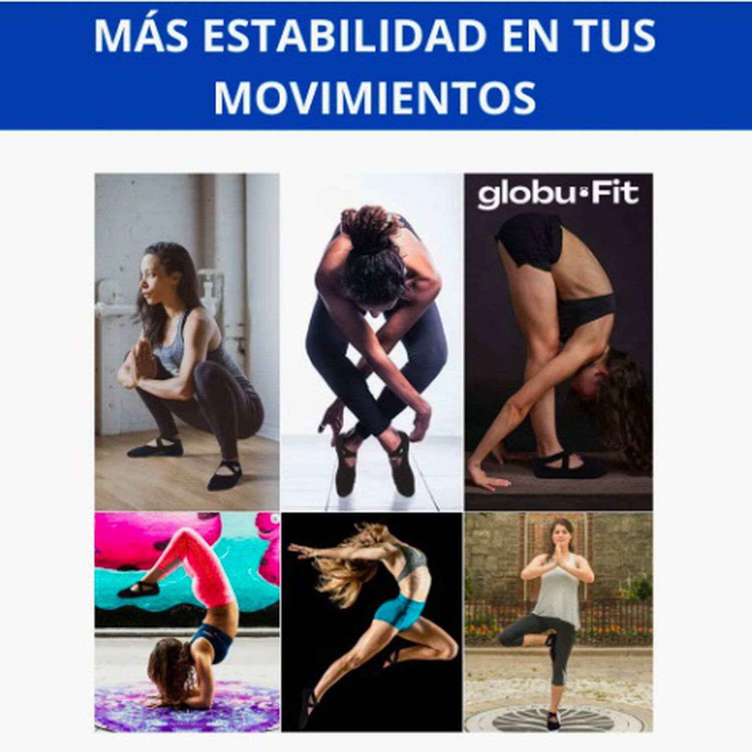 Calcetines Antideslizantes Para Yoga Pilates Set 3 Pares image number 3.0