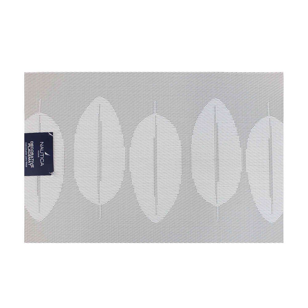 Individual De Mesa Nautica Home 45x30cm Reversible Hojas Blanco image number 1.0
