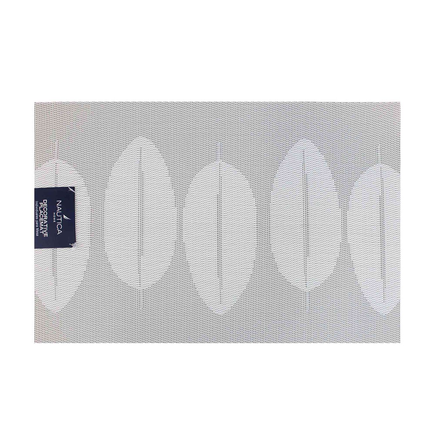 Individual De Mesa Nautica Home 45x30cm Reversible Hojas Blanco image number 1.0