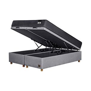 Cama Ba&uacute;l Mons Black / 2 Plazas / Base Dividida