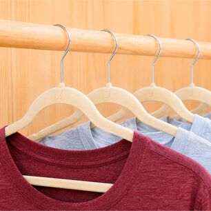 Colgadores De Ropa Pack 50 Beige Antideslizante Nautica Home