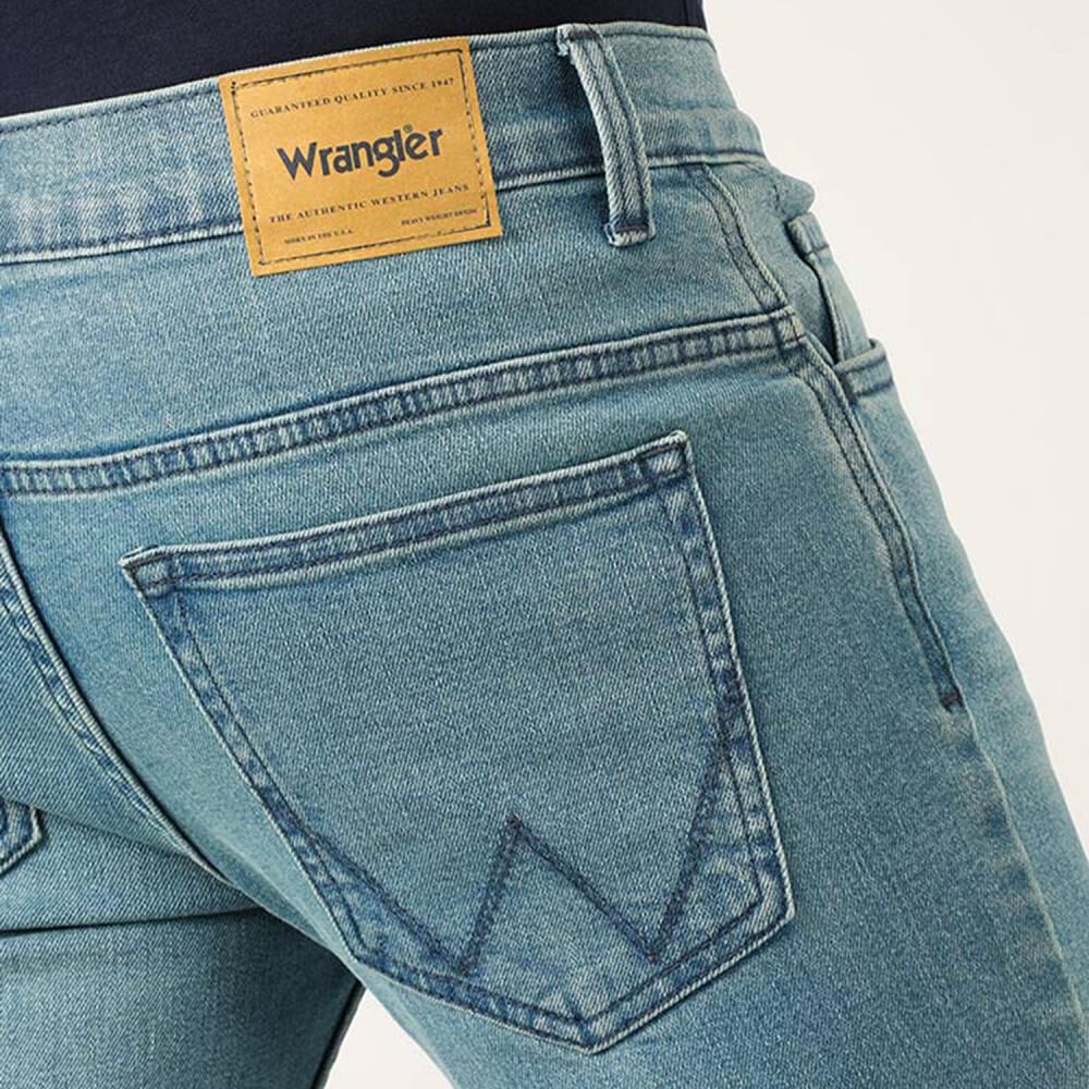Jeans Tiro Medio Slim Fit Hombre Wrangler image number 3.0