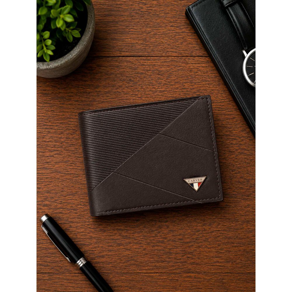 Billetera Hombre Enzo Caf&eacute; Oscuro Con Monedero Carven Paris image number 0.0