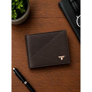 Billetera Hombre Enzo Caf&eacute; Oscuro Con Monedero Carven Paris
