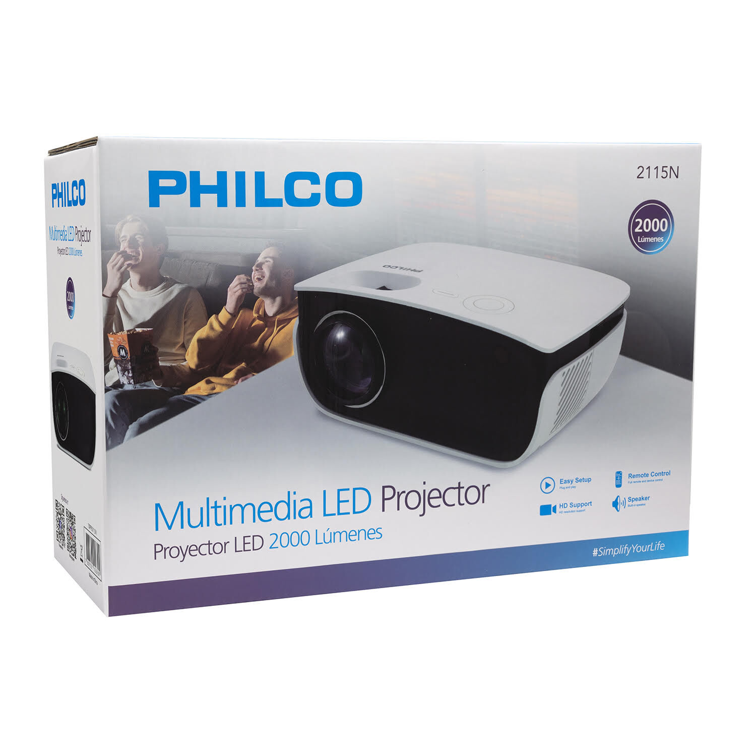 Proyector Hd 1280*720p 2000 Lumenes Led Con Hdmi / Usb / Av image number 8.0