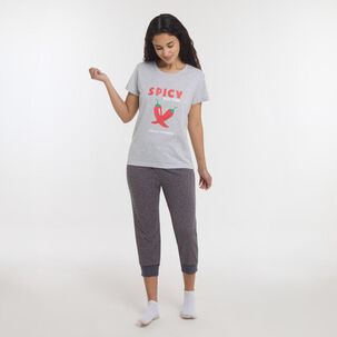 Pijama Capri Manga Corta Mujer Freedom