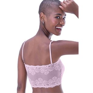 Top Strapless Encaje Palo Rosa 2rios