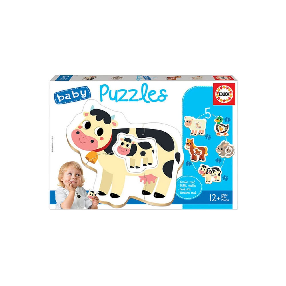 Puzzle Baby 2 A 4 Piezas La Granja Educa - Ps image number 0.0