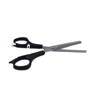 Tijeras De Esculpir Dentada Peluquer&iacute;a 19cm Mango Negro