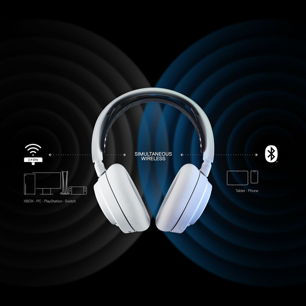Aud&iacute;fonos Gamer Steelseries Nova 7 Xbox Inal&aacute;mbrico Blancos image number 5.0