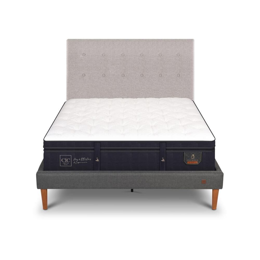 Cama Europea Cic Super Premium / 2 Plazas / Base Normal + Respaldo image number 0.0