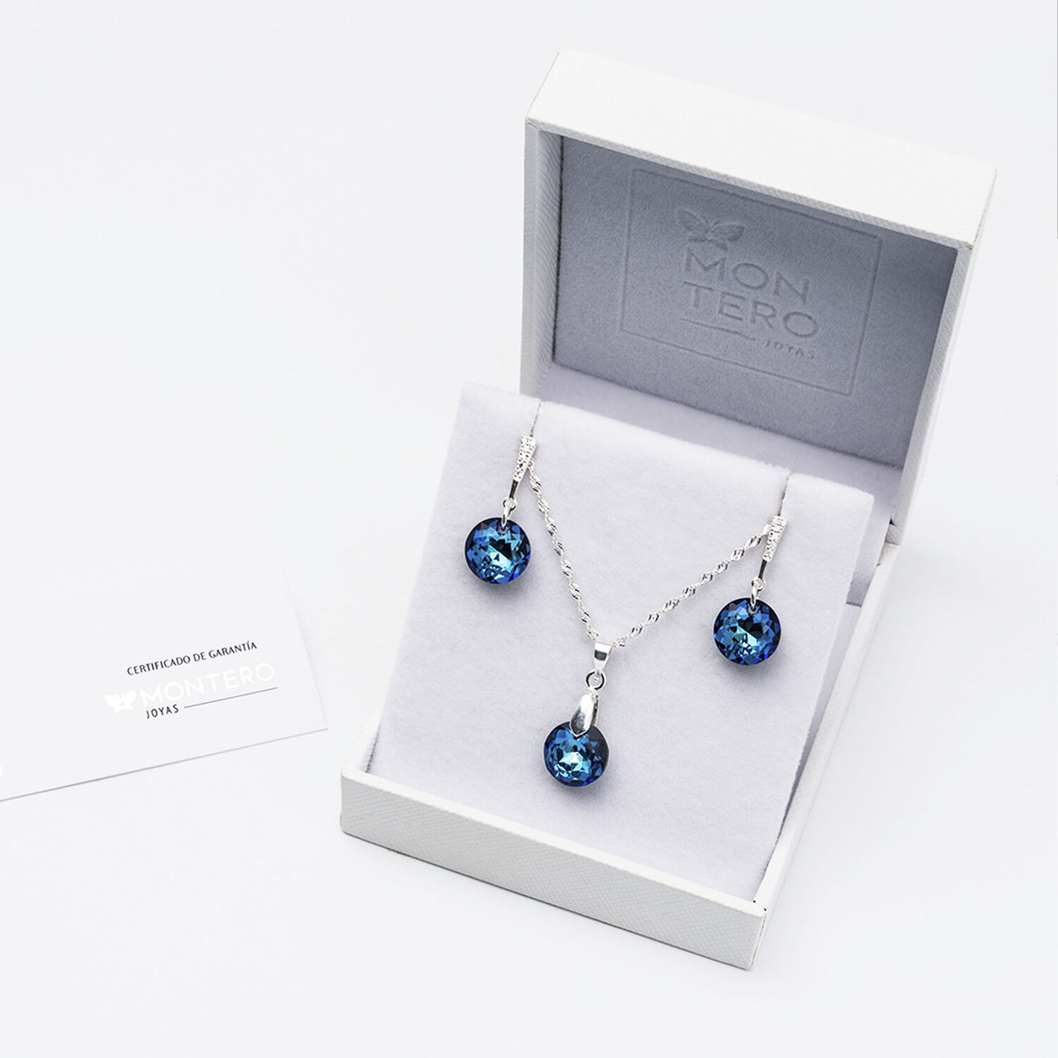 Conjunto Gracia Cristales Genuinos Bermuda Blue image number 2.0