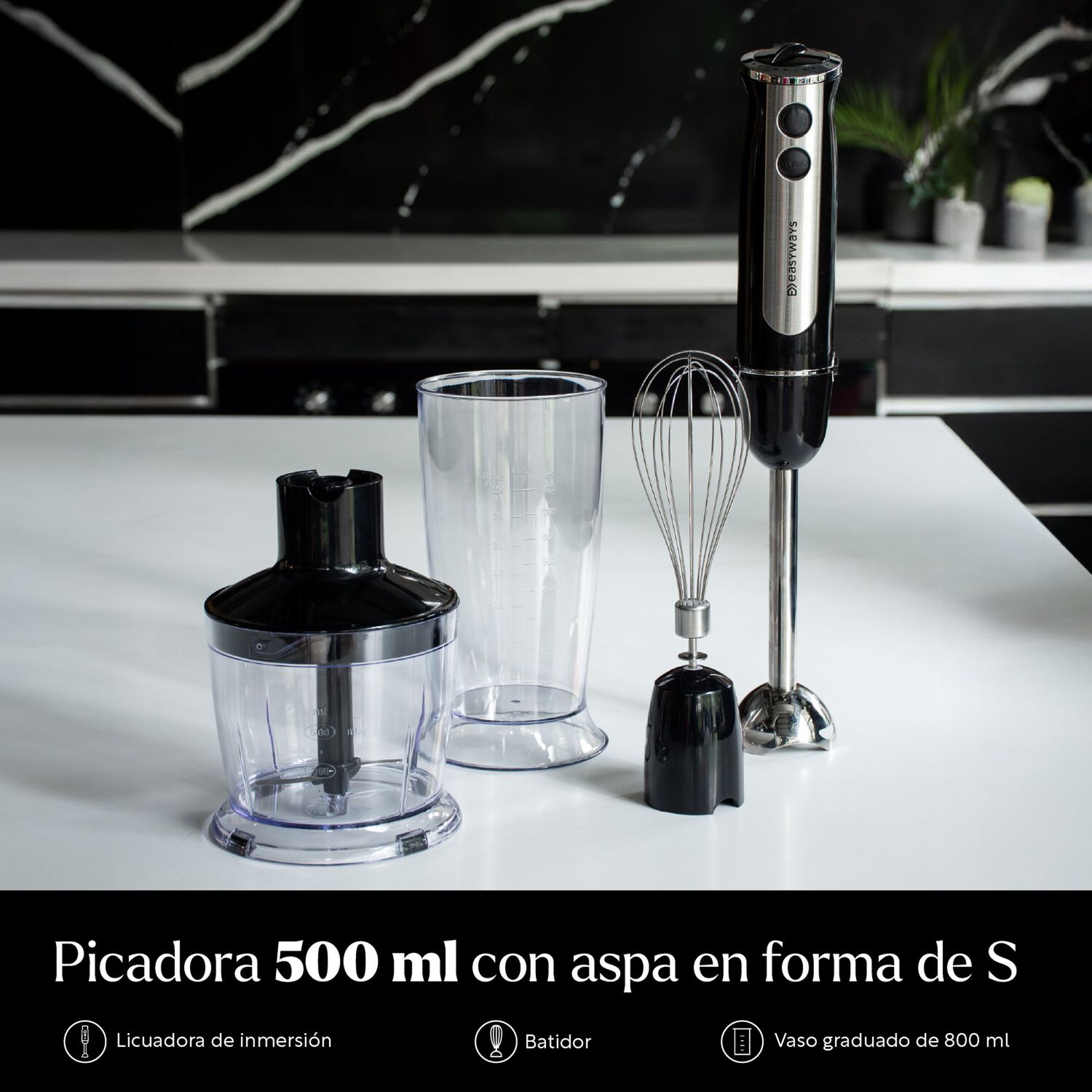 Minipimer Black Batidora Inmersi&oacute;n Picadora Easyways image number 1.0
