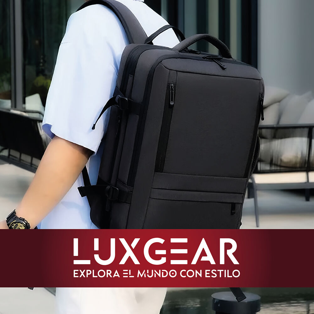 Mochila Maleta Viaje Cabina Luxgear Notebook Impermeable 48l image number 8.0