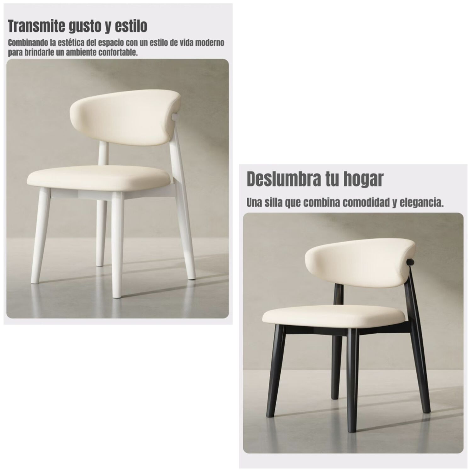 Pack 2 Sillas De Comedor Madera Caf&eacute; Family By Lubabycas image number 4.0