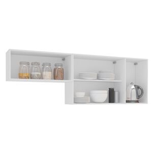 Mueble De Cocina Aereo Meena Vekkahome 4 Puertas Blanco