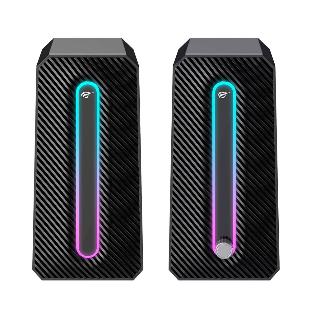 Par De Parlantes Gamer Para Pc Rgb 10w Sk216 Negros Havit image number 3.0
