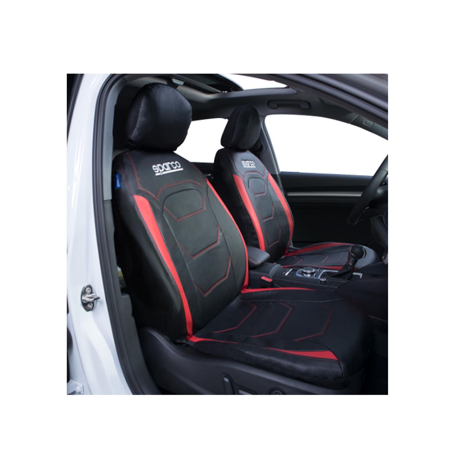 Fundas Cubreasiento Sparco Universal Rojo Poliester 406- Sp image number 1.0