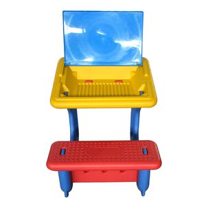 Mesa Escritorio Con Asiento Para Niños 55x55x70cm Gamepower
