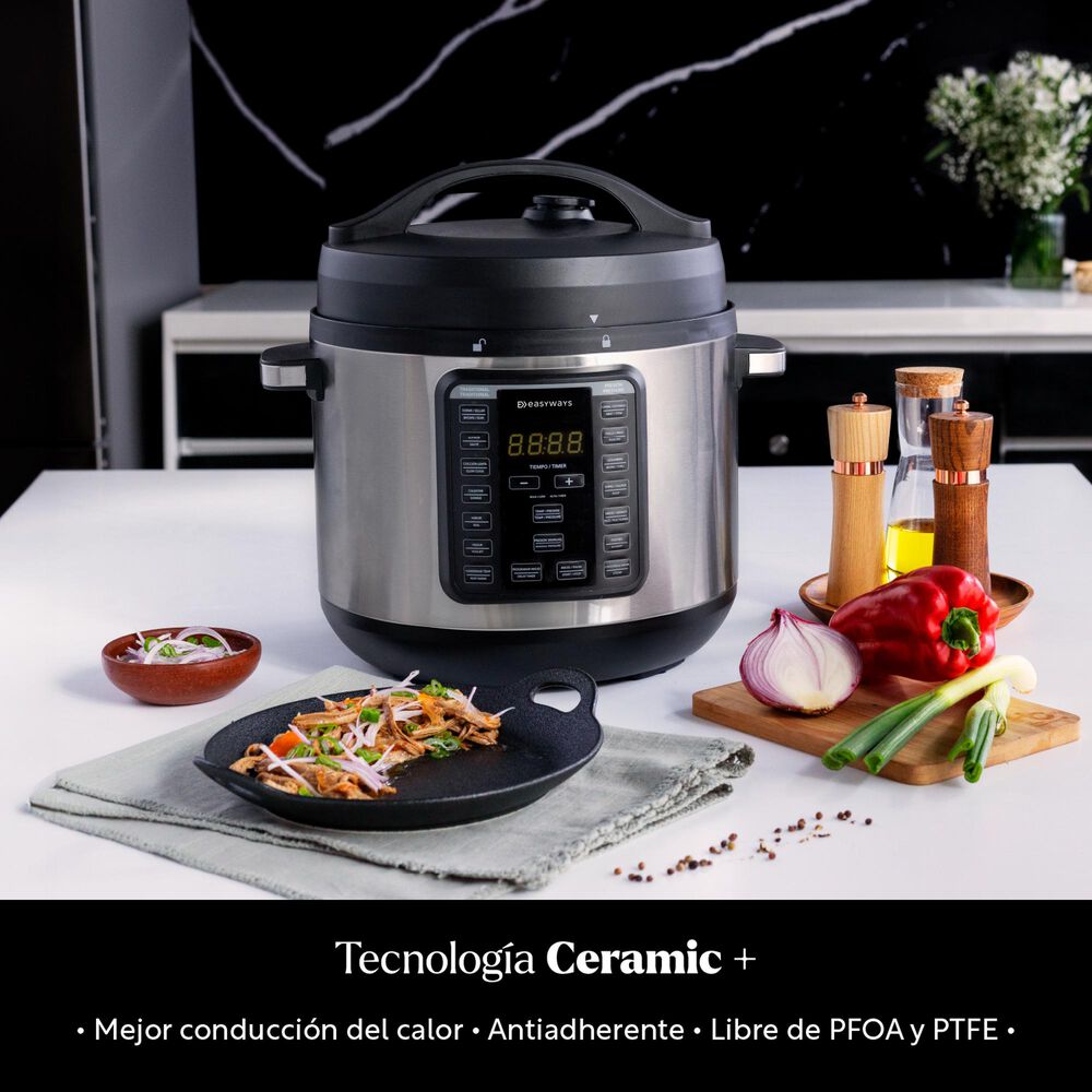 Olla De Coccion Fast Pot 7.6 L Ceramic+ Easyways image number 4.0