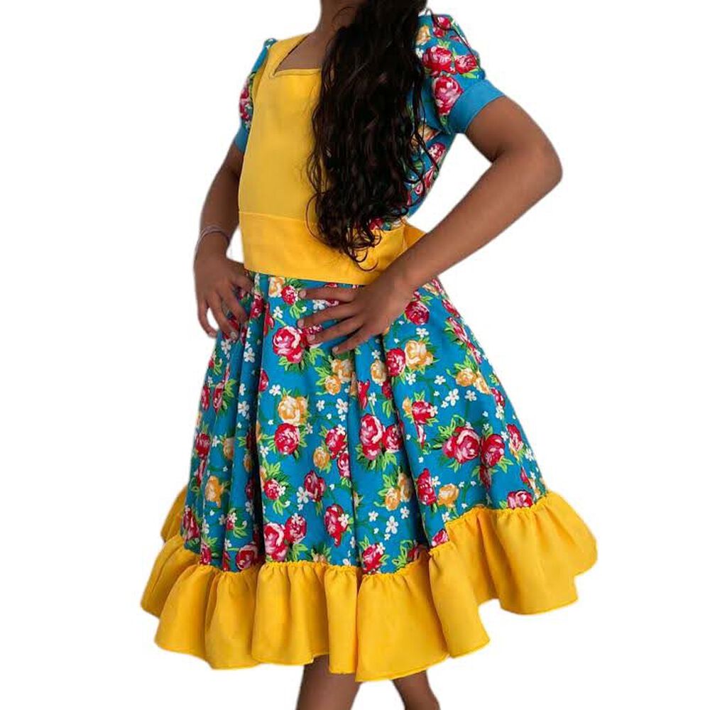Vestido De Huasa Niña Talla 8 image number 0.0