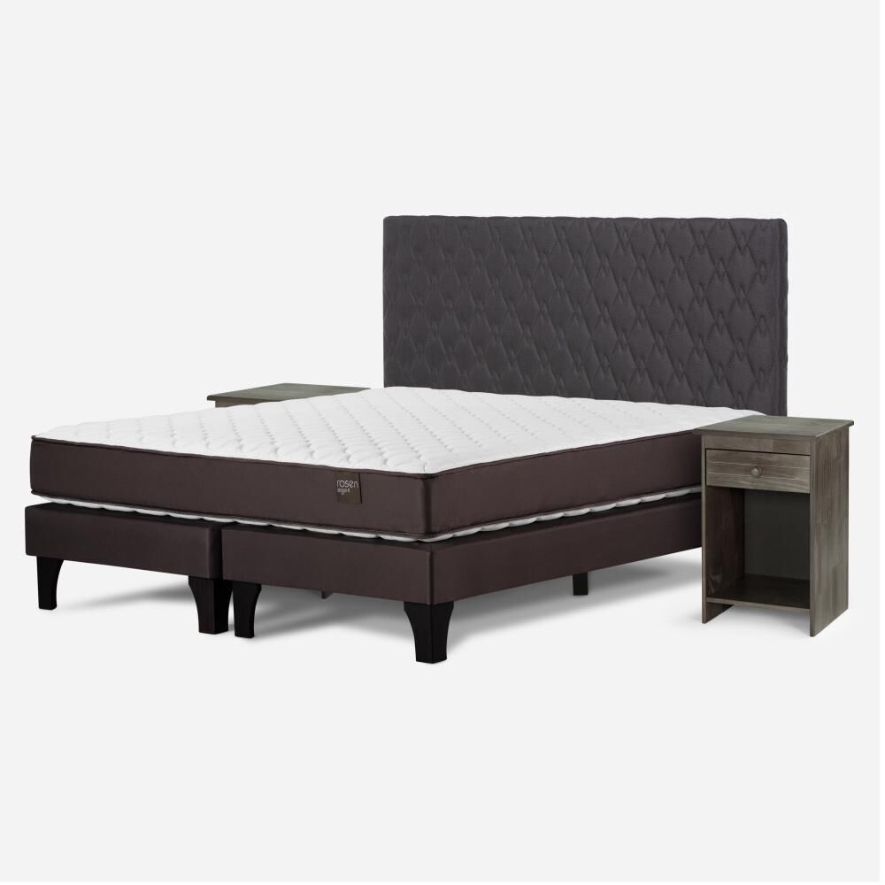 Cama Europea Rosen New Ergo T / 2 Plazas / Base Dividida + Set De Maderas image number 1.0