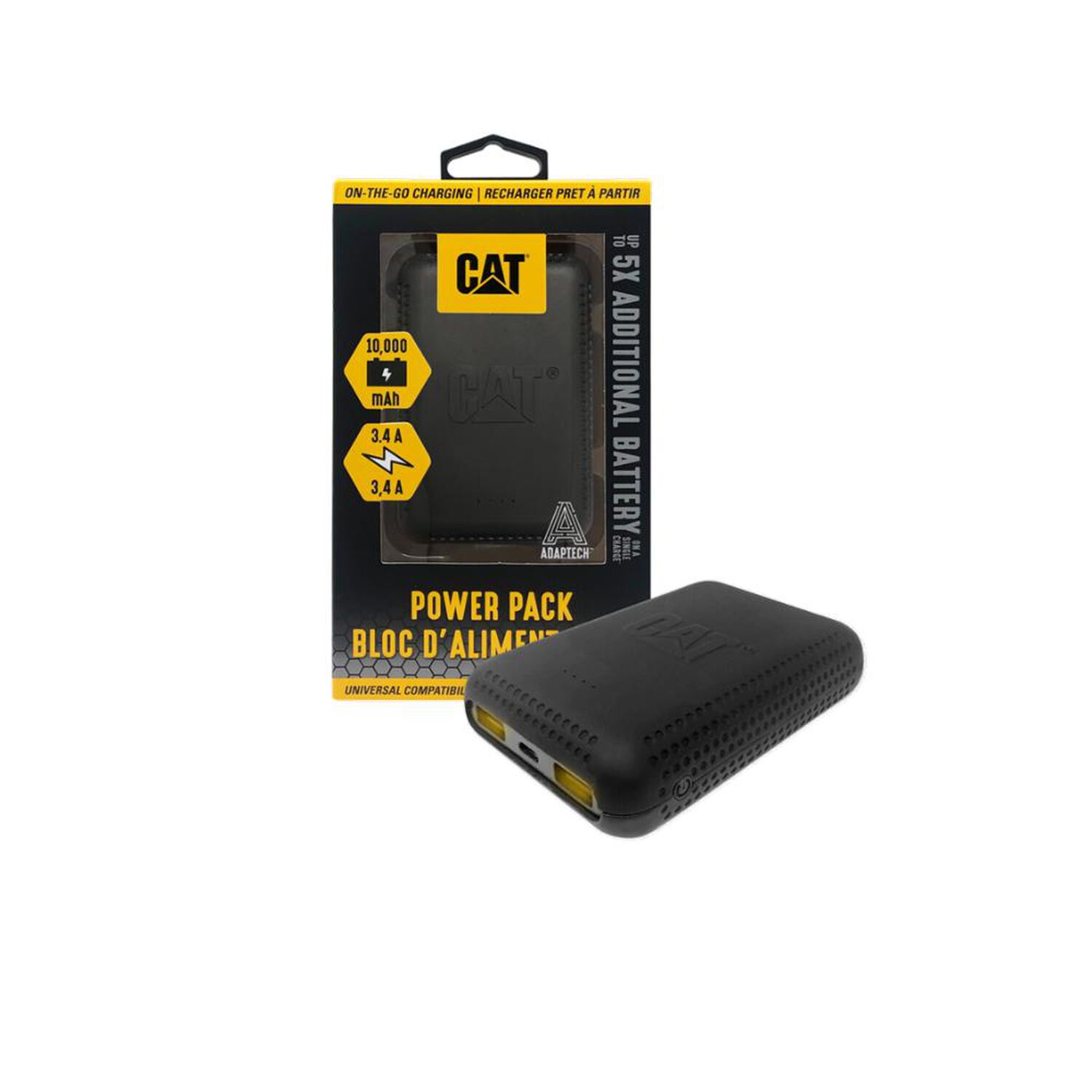 Bateria Externa Cat De 10,000 Mah Con Doble Usb De 3,4 Amperios image number 5.0