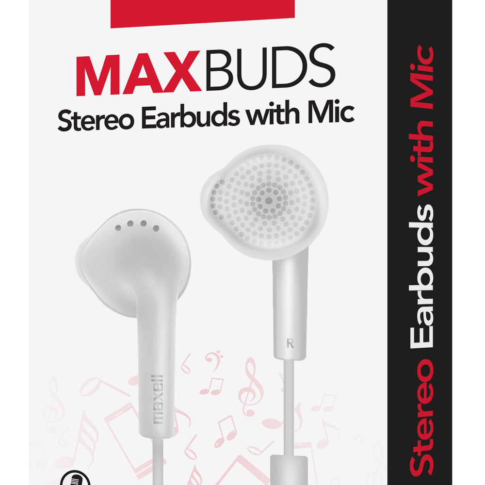 Audífonos Eb-mic Estéreo De Botón Con Mic Blanco - Maxell image number 2.0