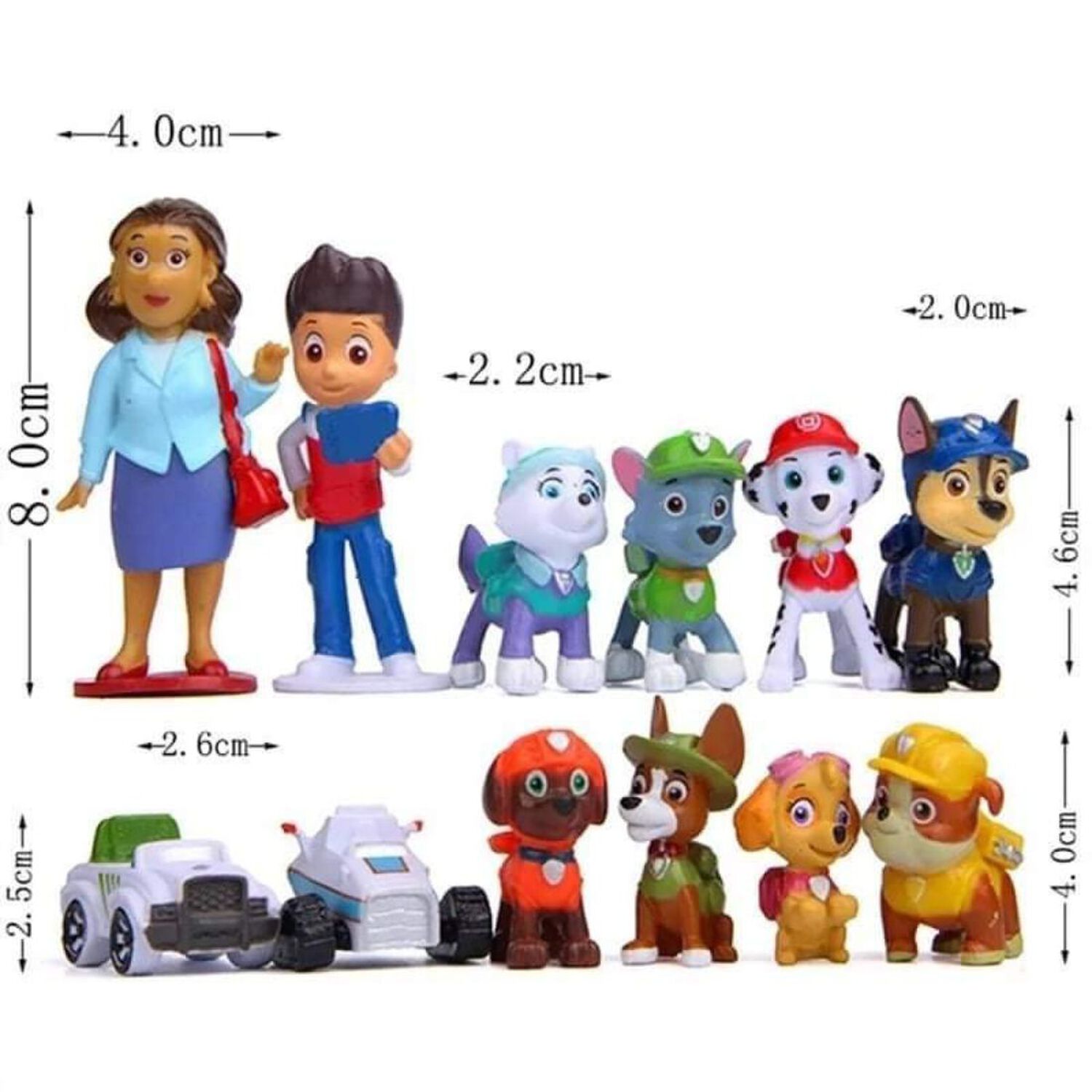 Pack 12 Figuras De Paw Patrol Pvc Duro image number 3.0