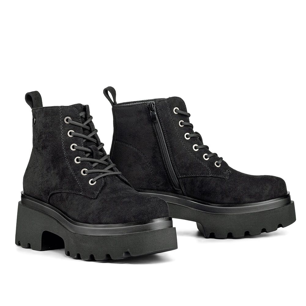 Bot&iacute;n Taco Mujer Casual Pu Textil Weide Dh31 image number 5.0