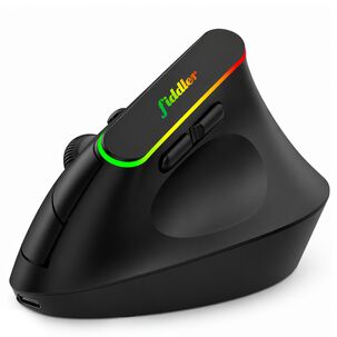 Mouse Vertical Ergon&oacute;mico Dual Wireless Bluetooth Recargable