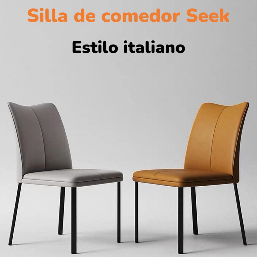 Pack 2 Sillas De Comedor Gris Seek By Lubabycas image number 2.0