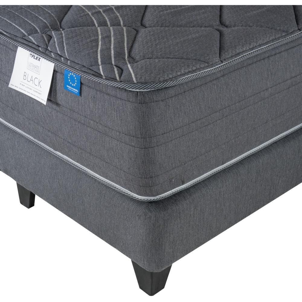 Cama Europea Flex Black / 1.5 Plazas / Base Normal + Set De Maderas image number 3.0