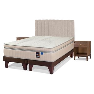 Cama Europea Flex Maximo Cobre / King / Base Dividida + Set De Maderas