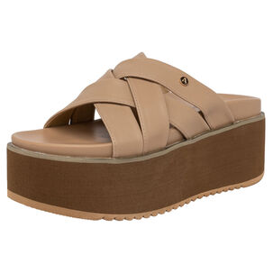 Sandalia Plataforma Kaira Beige Alquimia