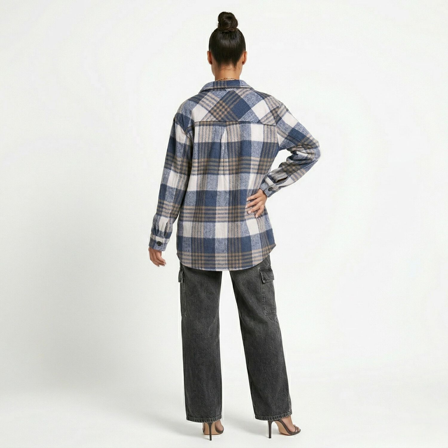 Camisa Le&ntilde;adora Mujer Oversize - Shacket image number 2.0
