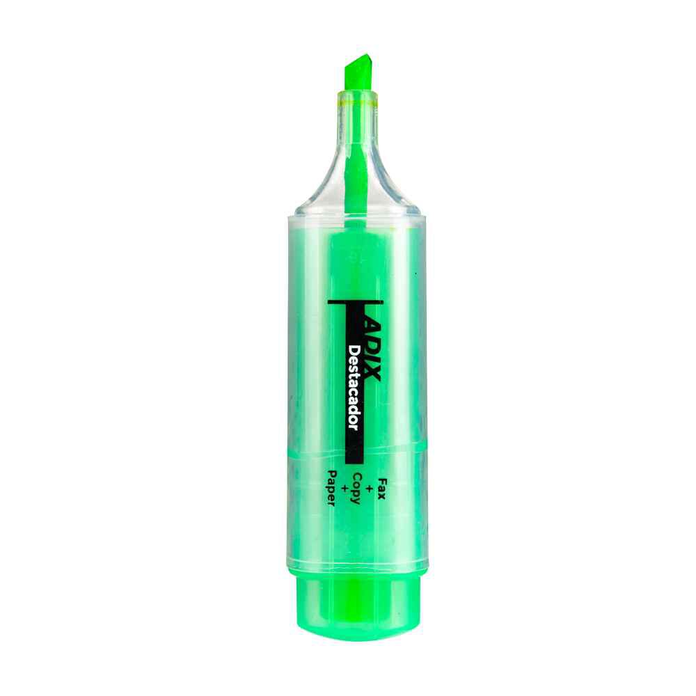 Destacador Biselado Transparente Verde - Adix image number 0.0