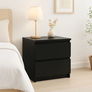 Velador Cajon Doble Minimal Oscuro