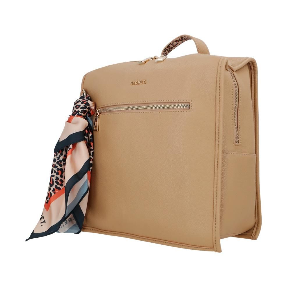 Mochila Secret Pristina Sc6 L Beige image number 1.0