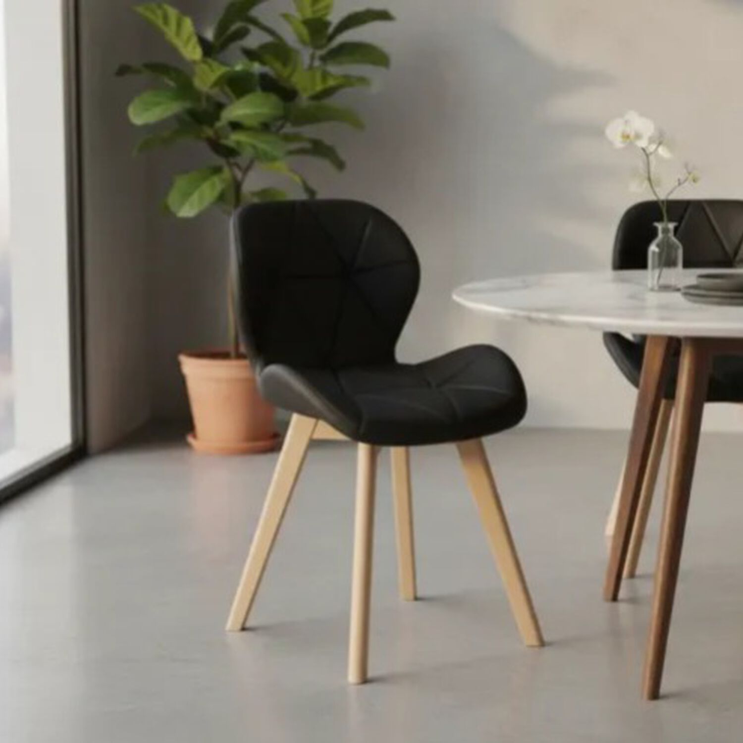 Silla Mariposa Ecocuero Wood image number 2.0