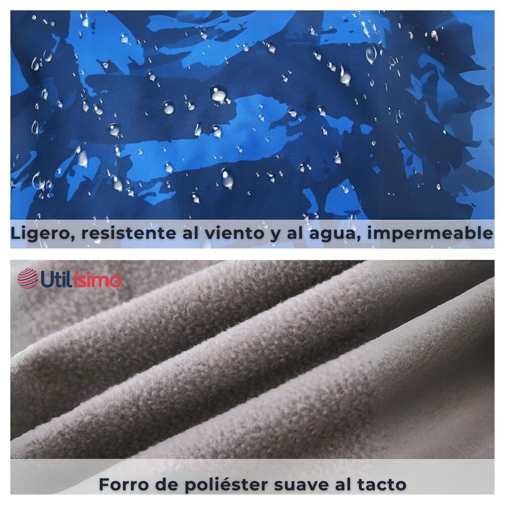 Cortaviento Impermeable Chaqueta Estampado Ni&ntilde;o Y Beb&eacute; Turquoise Cars image number 4.0
